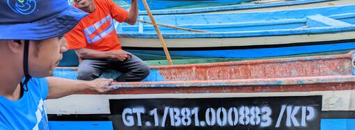 Kegiatan penandaan kapal perikanan oleh DKP Maluku dan KKP melalui pendaan hibah GEF 6 CFi Indonesia di Kabupaten Maluku Tenggara (20-22/06/2024)