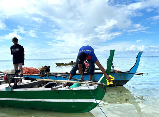 Pengukuran kapal perikanan dibawah 7 GT secara langsung di empat desa di Kecamatan Seram Timur Kabupaten Seram Bagian TImur  (27-29/06/2024)